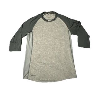 Nike Men’s M Dri Fit Baseball Athletic 3/4 Sleeve Jersey Shirt Sport Pro Logo